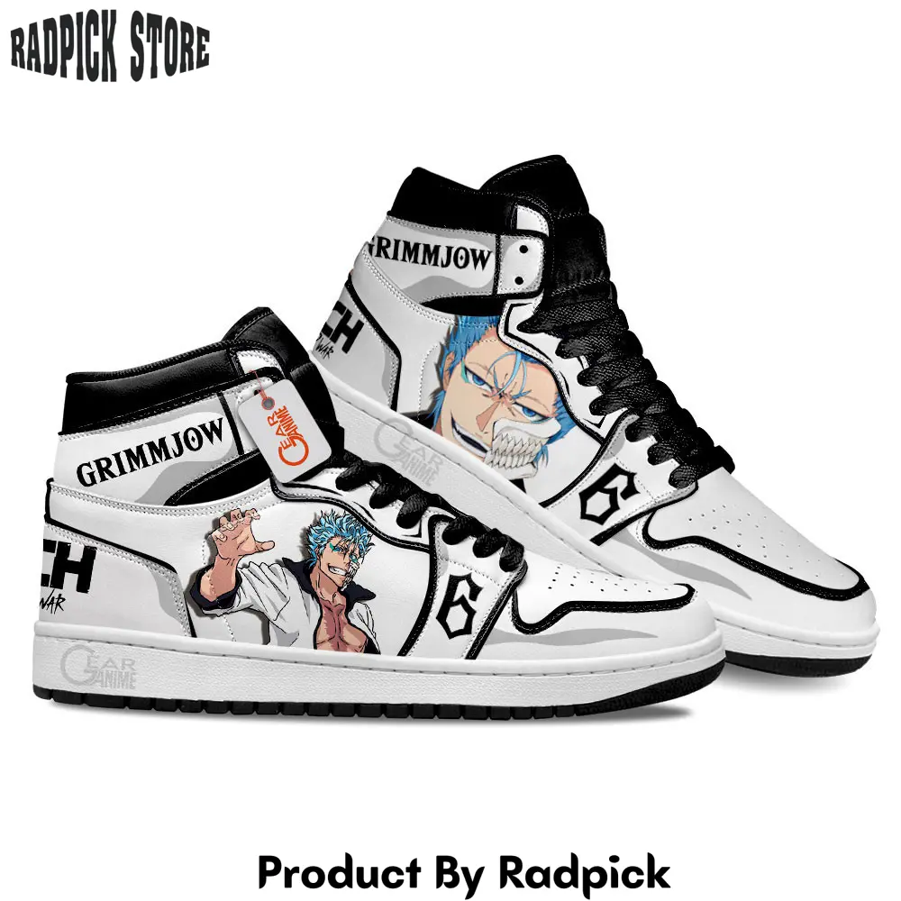 Grimmjow jaegerjaquez air jordan high top sneakers anime  rp0244111